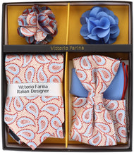 Load image into Gallery viewer, Vittorio Farina Gift Box (Necktie, Bow Tie, Pocket Squares and Flower Lapel Pin)
