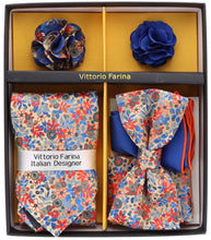 Load image into Gallery viewer, Vittorio Farina Gift Box (Necktie, Bow Tie, Pocket Squares and Flower Lapel Pin)

