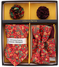 Load image into Gallery viewer, Vittorio Farina Gift Box (Necktie, Bow Tie, Pocket Squares and Flower Lapel Pin)
