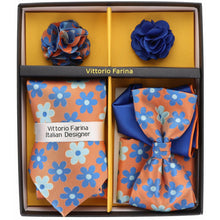 Load image into Gallery viewer, Vittorio Farina Gift Box (Necktie, Bow Tie, Pocket Squares and Flower Lapel Pin)
