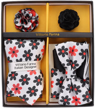 Load image into Gallery viewer, Vittorio Farina Gift Box (Necktie, Bow Tie, Pocket Squares and Flower Lapel Pin)
