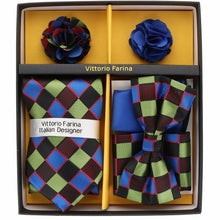 Load image into Gallery viewer, Vittorio Farina Gift Box (Necktie, Bow Tie, Pocket Squares and Flower Lapel Pin)
