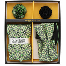 Load image into Gallery viewer, Vittorio Farina Gift Box (Necktie, Bow Tie, Pocket Squares and Flower Lapel Pin)

