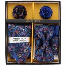 Load image into Gallery viewer, Vittorio Farina Gift Box (Necktie, Bow Tie, Pocket Squares and Flower Lapel Pin)
