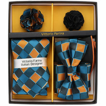 Load image into Gallery viewer, Vittorio Farina Gift Box (Necktie, Bow Tie, Pocket Squares and Flower Lapel Pin)
