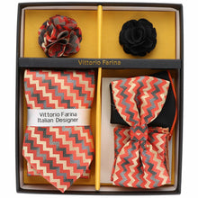 Load image into Gallery viewer, Vittorio Farina Gift Box (Necktie, Bow Tie, Pocket Squares and Flower Lapel Pin)
