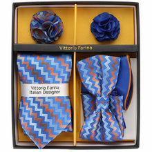 Load image into Gallery viewer, Vittorio Farina Gift Box (Necktie, Bow Tie, Pocket Squares and Flower Lapel Pin)
