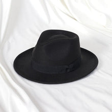 Load image into Gallery viewer, Gentleman New Fashion Men Fedoras Hat Jazz Hat With Bow Tie Fedora Hats Fashionable Classic Wide Brim  Hat Elegant Soft Outdoor Cap Casual Hat For Daily Wear
