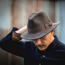 Load image into Gallery viewer, Gentleman New Fashion Men Fedoras Hat Jazz Hat With Bow Tie Fedora Hats Fashionable Classic Wide Brim  Hat Elegant Soft Outdoor Cap Casual Hat For Daily Wear
