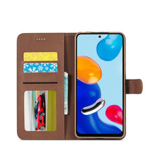 Load image into Gallery viewer, Genuine Premium Leather Detachable Magnetic Flip Cover with Card Holders Horizontal Case For Redmi Note 11 Pro 5G Case On Redmi Note 11 11S 10S 10 10C 9S 9 9T 8T 8 7 Case For Xiaomi Redmi Note11 Pro 5G Case
