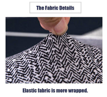 Load image into Gallery viewer, Geometric Sofa Covers Stretch Plaid Sofa Slipcovers for Living Room Elastic Sofa Cover Couch Armchair Cover Towel 1 2 3 4 Seater Slipcover For Sofas Loveseat Armchair Living Room Universal Furniture
