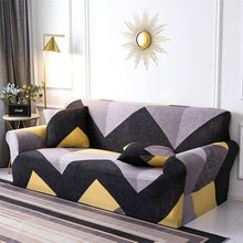Load image into Gallery viewer, Geometric Sofa Covers Stretch Plaid Sofa Slipcovers for Living Room Elastic Sofa Cover Couch Armchair Cover Towel 1 2 3 4 Seater Slipcover For Sofas Loveseat Armchair Living Room Universal Furniture
