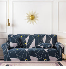 Load image into Gallery viewer, Geometric Sofa Covers Stretch Plaid Sofa Slipcovers for Living Room Elastic Sofa Cover Couch Armchair Cover Towel 1 2 3 4 Seater Slipcover For Sofas Loveseat Armchair Living Room Universal Furniture
