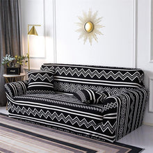 Load image into Gallery viewer, Geometric Sofa Covers Stretch Plaid Sofa Slipcovers for Living Room Elastic Sofa Cover Couch Armchair Cover Towel 1 2 3 4 Seater Slipcover For Sofas Loveseat Armchair Living Room Universal Furniture
