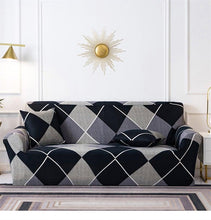 Load image into Gallery viewer, Geometric Sofa Covers Stretch Plaid Sofa Slipcovers for Living Room Elastic Sofa Cover Couch Armchair Cover Towel 1 2 3 4 Seater Slipcover For Sofas Loveseat Armchair Living Room Universal Furniture
