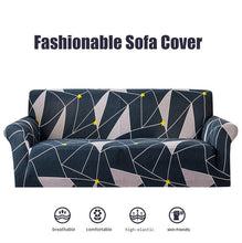Load image into Gallery viewer, Geometric Sofa Covers Stretch Plaid Sofa Slipcovers for Living Room Elastic Sofa Cover Couch Armchair Cover Towel 1 2 3 4 Seater Slipcover For Sofas Loveseat Armchair Living Room Universal Furniture
