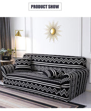Load image into Gallery viewer, Geometric Sofa Covers Stretch Plaid Sofa Slipcovers for Living Room Elastic Sofa Cover Couch Armchair Cover Towel 1 2 3 4 Seater Slipcover For Sofas Loveseat Armchair Living Room Universal Furniture

