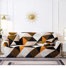 Load image into Gallery viewer, Geometric Sofa Covers Stretch Plaid Sofa Slipcovers for Living Room Elastic Sofa Cover Couch Armchair Cover Towel 1 2 3 4 Seater Slipcover For Sofas Loveseat Armchair Living Room Universal Furniture
