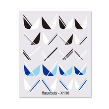 Load image into Gallery viewer, Geometry Line Stripe Nail Sticker Floral Butterfly Design Water Decals Slider Wraps Decoration Nail Art Accessories Water Transfer Nail Decals Sticker For Pretty Girl Self-Adhesive Nail Decals Designer Nail Stickers for Acrylic Decal Decoration
