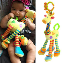 Load image into Gallery viewer, Giraffe Bed Bell Rattle and Car Hanging Toy - # BAGE81110015
