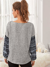 Load image into Gallery viewer, Girls Casual Loose Round Neck Long Sleeve Printed Sweater - # GIAA23510036
