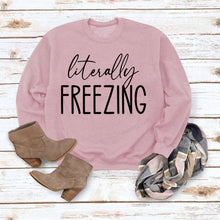 Load image into Gallery viewer, Girls Printed Loose Round Neck Long Sleeve Top Sweater - # GIAA23510035
