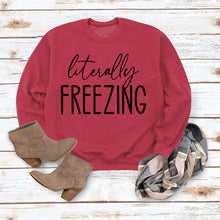 Load image into Gallery viewer, Girls Printed Loose Round Neck Long Sleeve Top Sweater - # GIAA23510035

