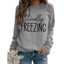 Load image into Gallery viewer, Girls Printed Loose Round Neck Long Sleeve Top Sweater - # GIAA23510035
