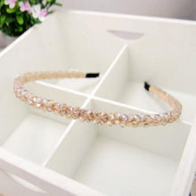 Load image into Gallery viewer, Girls Shiny Luxury Rhinestone Hair Band High Quality Diamond Pearls Hair Hoop Accessories for Women Crystal Headbands Ornaments
