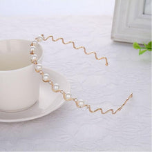Load image into Gallery viewer, Girls Shiny Luxury Rhinestone Hair Band High Quality Diamond Pearls Hair Hoop Accessories for Women Crystal Headbands Ornaments
