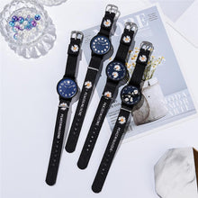 Load image into Gallery viewer, Girls Small Elegant Wrist Watch Women Fashion Nylon Strap Dress Quartz Watch Simple Wild Girlfriends Couple Watch Analog Quartz Watches With Nylon Strap Nylon Band Wristwatch
