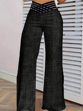 Load image into Gallery viewer, Girls' Solid Color Hollow High Waist Slimming Fashion Versatile Home Clothes Pants

