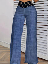 Load image into Gallery viewer, Girls' Solid Color Hollow High Waist Slimming Fashion Versatile Home Clothes Pants
