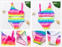 Load image into Gallery viewer, Girls Swimsuit High quality Girls swimwear Two pieces Kids Bikini Set Swimming Suit For Children Girls Swimsuit Flounce Bikini Set 2 Piece Swimwear Watermelon Ruffle Bathing Suits
