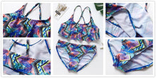 Load image into Gallery viewer, Girls Swimsuit Kids Swimwear Cute Print Kids Bikini Sets Girls Swimsuits Two Piece Bathing Suit Sets 3D Printed Swimwear Ruffle Style Children Swimwear Kids Beach Wear 2-16 Year
