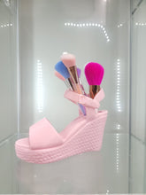 Load image into Gallery viewer, Glam Wedge Shoe Brush Holder - Step Into Style!
