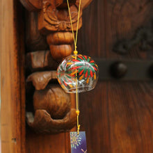 Load image into Gallery viewer, Glass Wind Chimes Japanese-Style Wind Chime Simple And Beautiful Label Pendnat Wind Bells Japanese Glass Wind Chime Handmade Pendants For Birthday Gift and Home Decors
