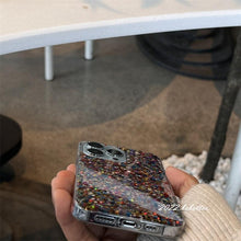 Load image into Gallery viewer, Glitter Sequins Slim Phone Case For iPhone 11 12 13 X XR XS Max 7 8 Plus Shining Clear Soft Silicone Cover Glitter Camera Lens Case, Cute Shiny Diamond Slim Clear Back Cover and Matte Cushioned Silicone Shockproof Case
