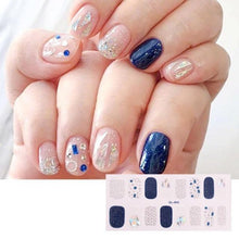 Load image into Gallery viewer, Glitter Series Shiny Manicure Decoration Designed Nail Art Stickers Nail Decoration Nail Wraps Shiny Tattoos Kids Nails Art Decoration Nail Strips Shiny French Tip Guides Stickers French Nail Stickers Form Fringe Guides

