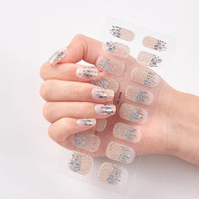 Load image into Gallery viewer, Glitter Series Shiny Manicure Decoration Designed Nail Art Stickers Nail Decoration Nail Wraps Shiny Tattoos Kids Nails Art Decoration Nail Strips Shiny French Tip Guides Stickers French Nail Stickers Form Fringe Guides
