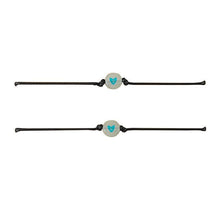 Load image into Gallery viewer, Glow In Dark Hand Bracelets With Luminous Bead Matching Friendship Bracelets Gift Luminous Acrylic Friendship Card Bracelet Set Couples Matching Bracelets Friendship Jewelry For Valentine's Day Mother's Day
