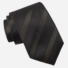 Load image into Gallery viewer, Milano - Silk Jacquard Tie - Black and Gold
