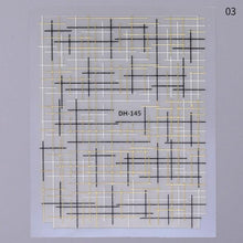 Load image into Gallery viewer, Gold Silver 3D Nail Sticker Curve Stripe Lines Nails Stickers Gradient Adhesive Striping Tape Nail Art Stickers Decal Decoration Metallic Curve Strip Line Nail Decal Self-Adhesive 3D Wave Design Decoration for Women Girls
