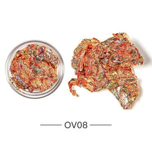 Load image into Gallery viewer, Gold Silver Irregular Aluminum Foil Paper Nail Art Sticker 3D Glitter Manicure UV Gel Polish Nail Decoration Tools Decoration Stickers Decoration New Gold Nail Transfer Foils for Nail Arts Nails Supply Holographic Effect Nail Art Foil Stickers
