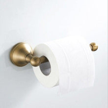 Load image into Gallery viewer, Gold Toilet Paper Holders Black Bronze Wall Mounted Chrome Antique Tissue Hanger White Roll Holder For Kitchen Bathroom Hotel Toilet Paper Holder Bathroom Toilet Paper Roll Holder Wall Mounted Retro Carved Style Tissue Holder
