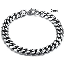 Load image into Gallery viewer, Gold-Tone Stainless Steel Cuban Bracelet 3-11mm
