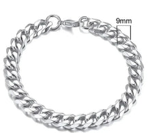 Load image into Gallery viewer, Gold-Tone Stainless Steel Cuban Bracelet 3-11mm
