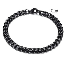 Load image into Gallery viewer, Gold-Tone Stainless Steel Cuban Bracelet 3-11mm
