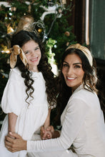 Load image into Gallery viewer, Gold Velvet Darling Hair Bow
