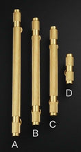Load image into Gallery viewer, Golden Brass Knurled Textured Simple Kitchen Cabinet handle And Handles Drawer Pulls Bedroom Door Knobs  Cupboard Bathroom Door Handles Brushed Brass Pulls For Cabinets

